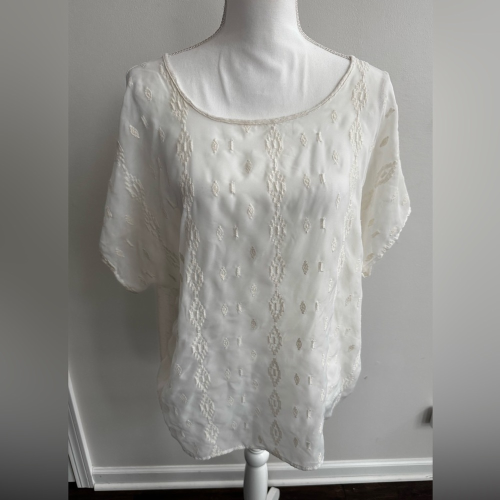 Daytrip Cream Patterned Blouse